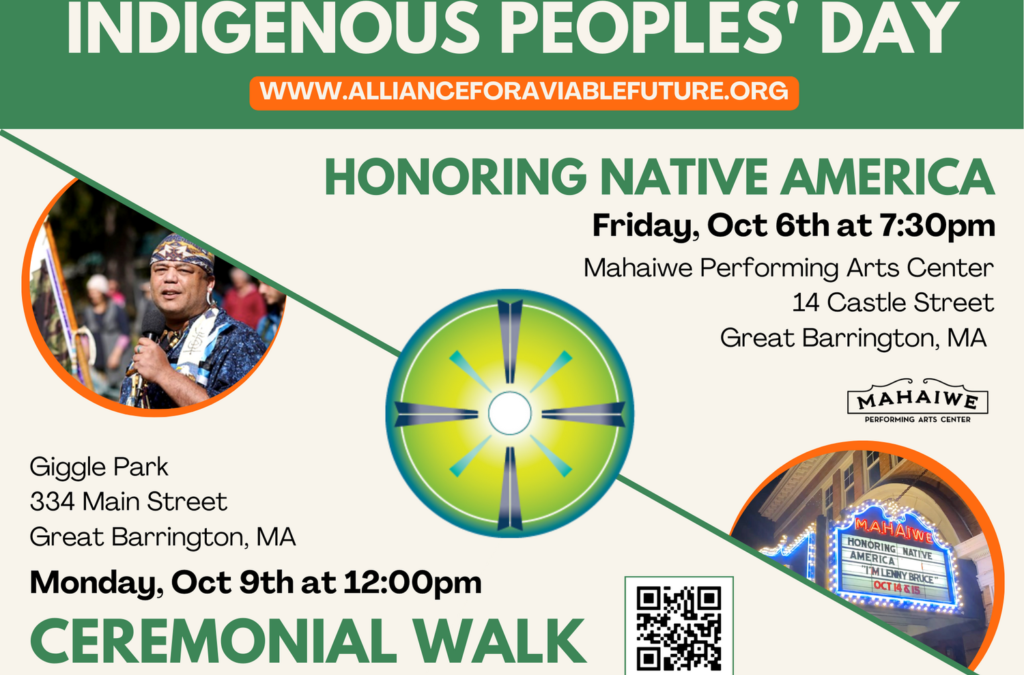 Celebrate Indigenous Peoples Day on Friday October 6th and Monday October 9th